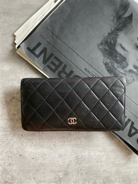 chanel imitation wallets|authentic chanel lambskin wallet.